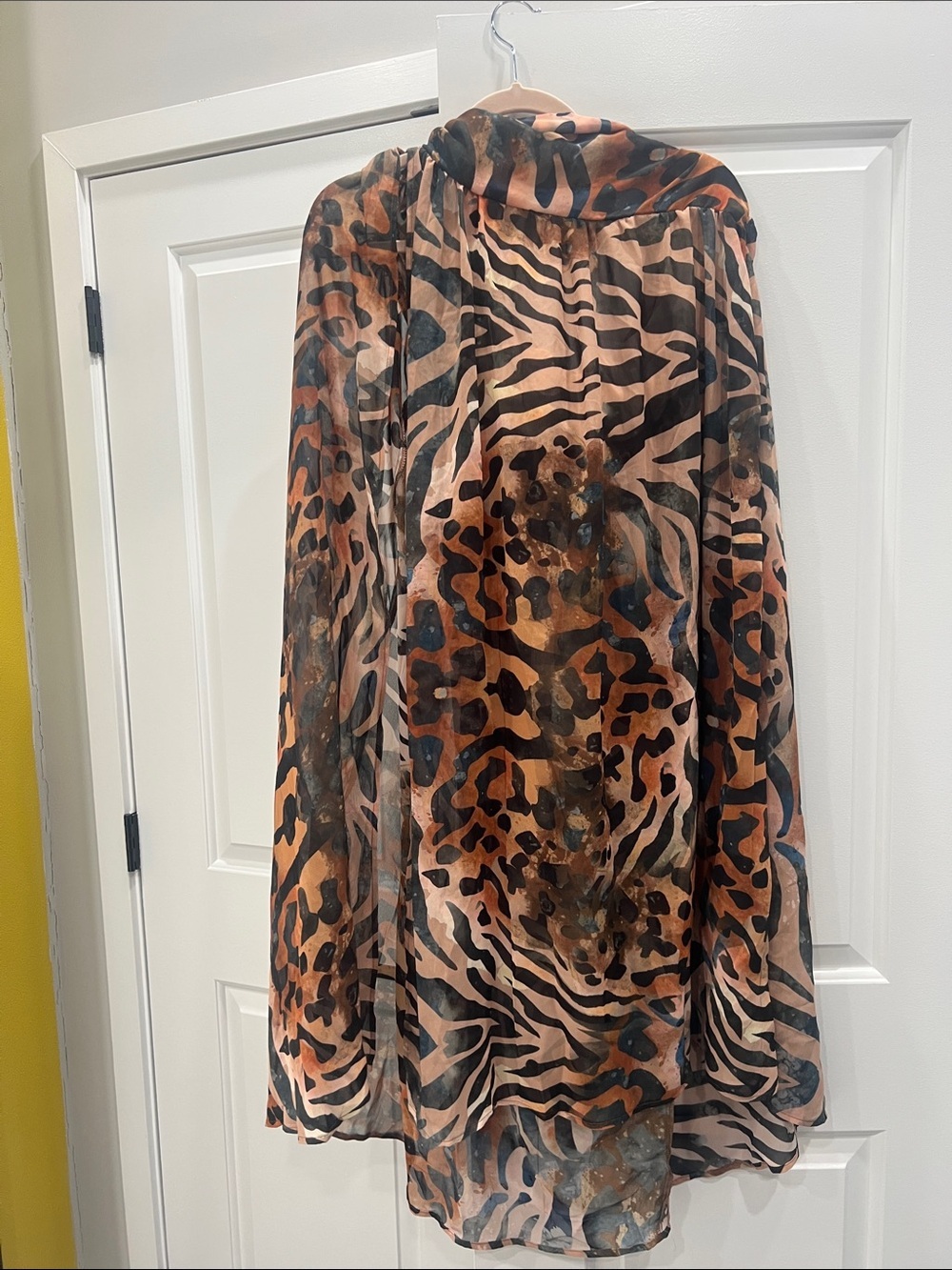 Animal Print black and Brown top and skirt​ - Picture 2 of 4